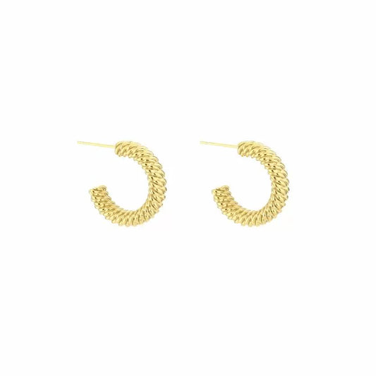 Twisted Hoop Earrings