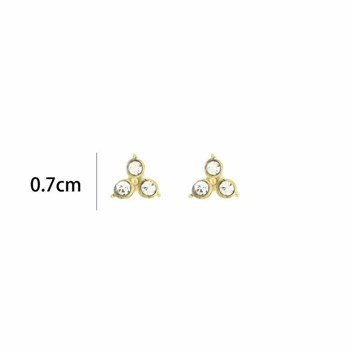 Earrings Stud With Rhinestones