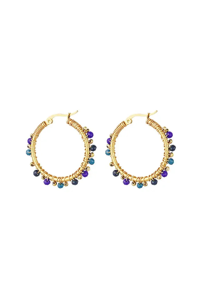 Earrings Hoop Colored