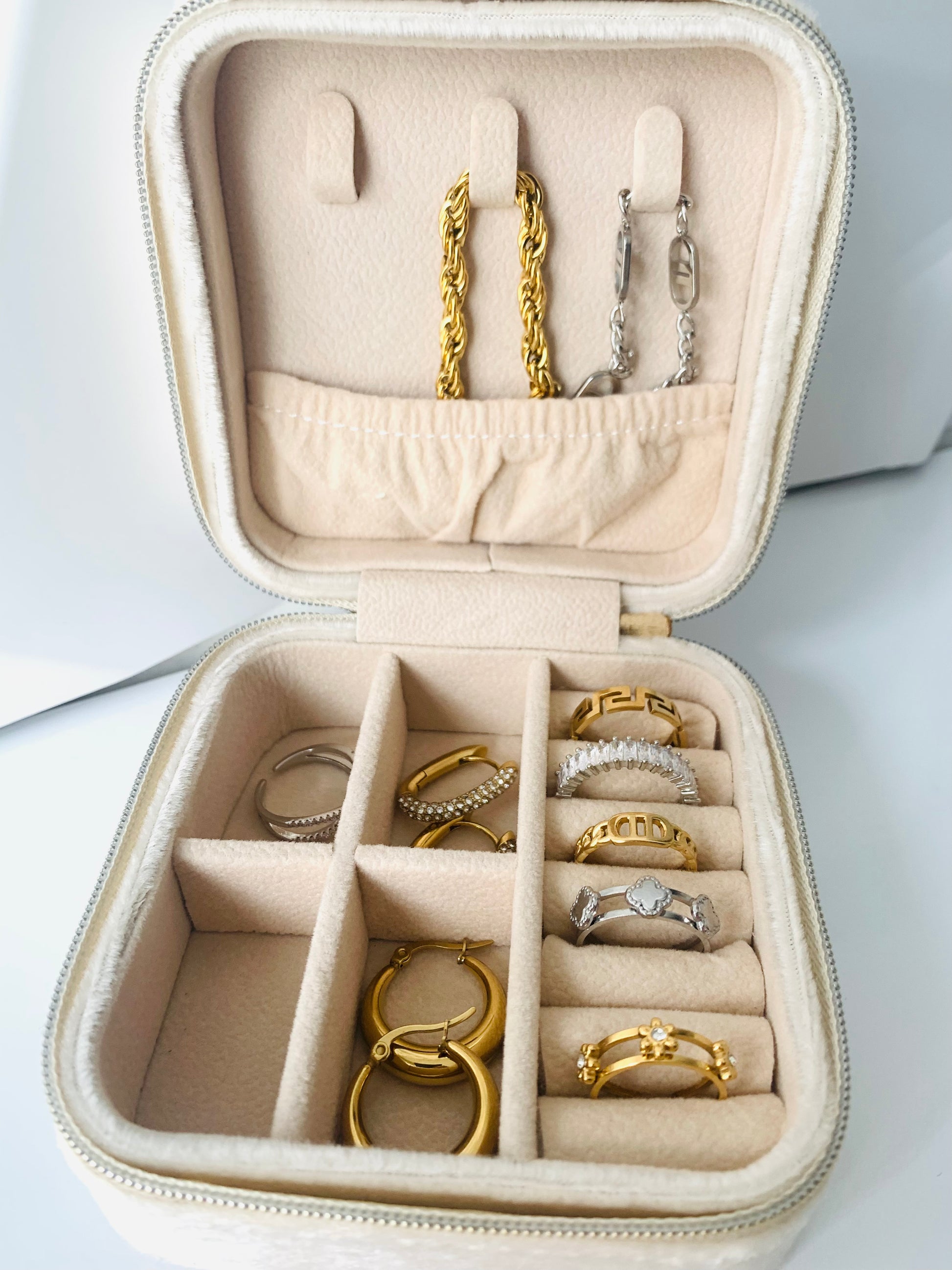 ehering aufbewahrung unterwegs Reiseetui Schmuck Grün – Checkit now