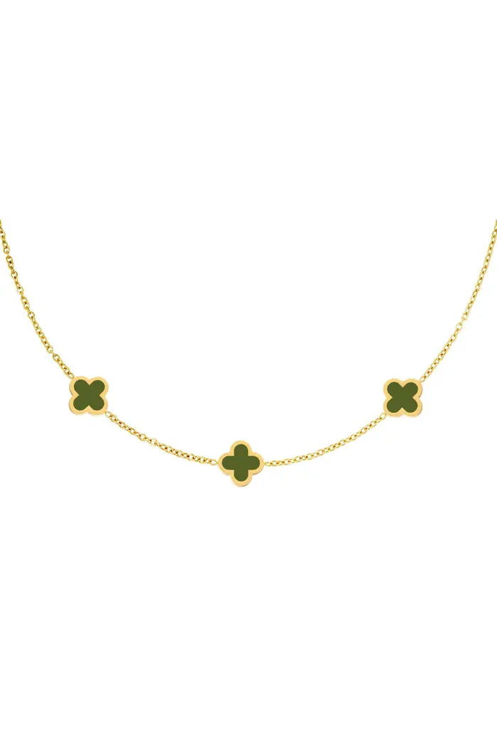 Necklace Three Clovers