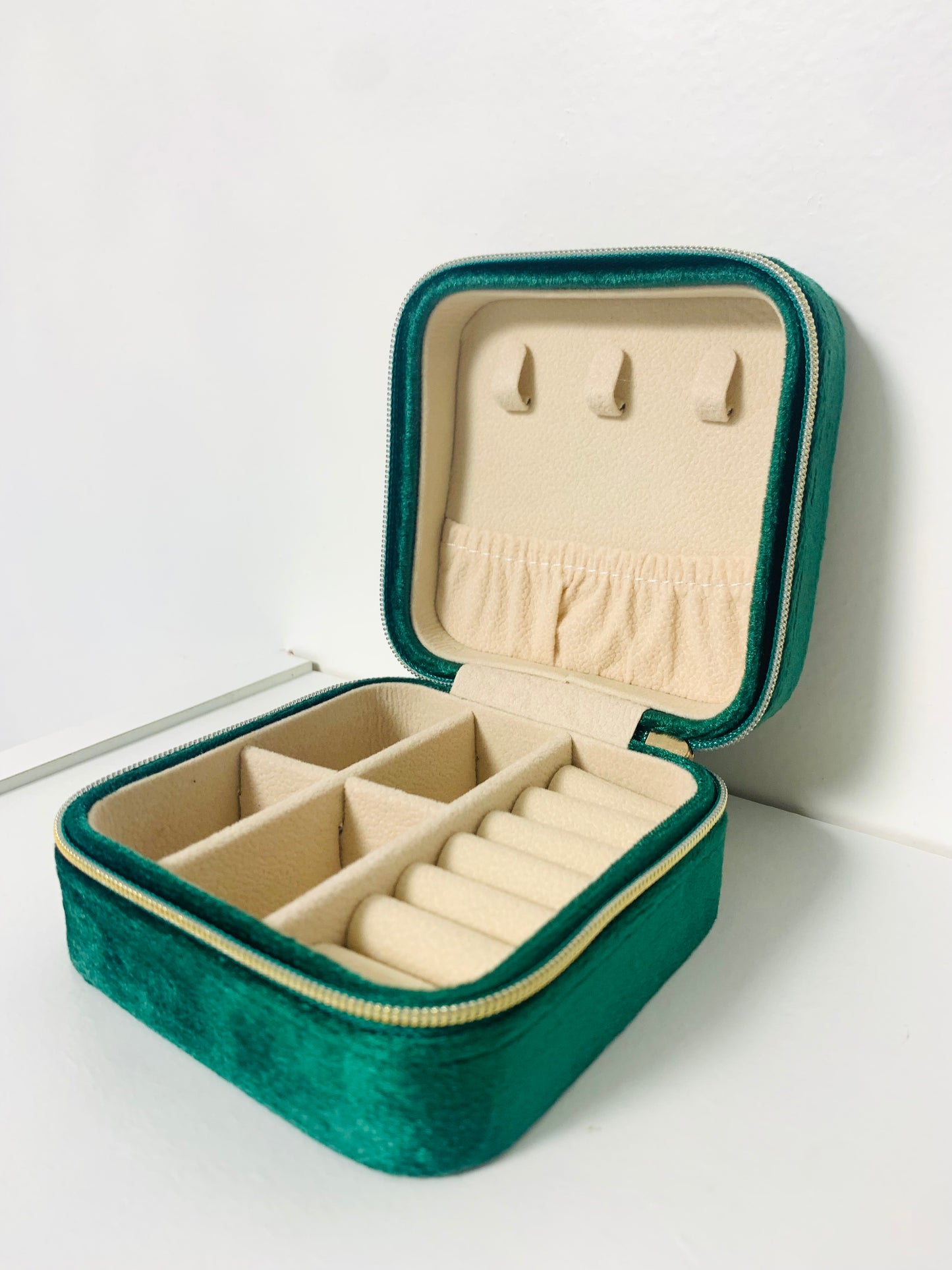 Travel Case Jewelry Green