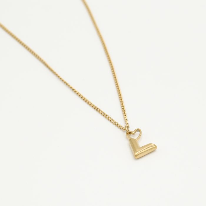 Necklace V With Heart