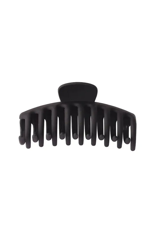 Large Hair Clip Matte Black