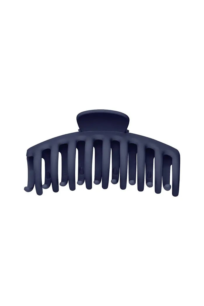 Large Hair Clip Matte Dark Blue